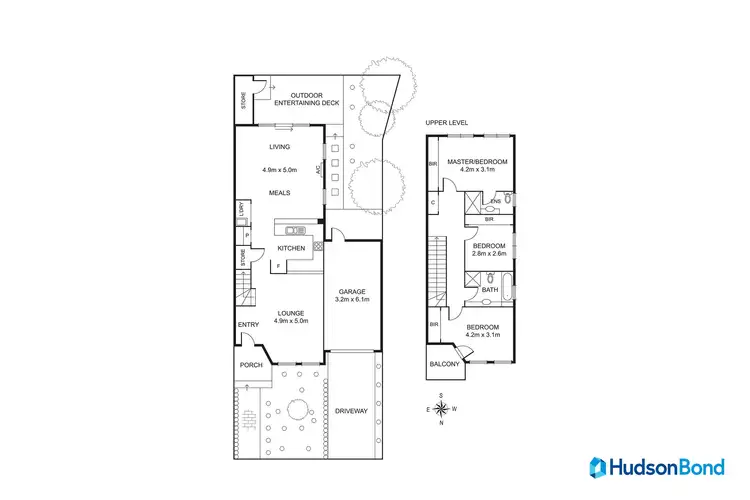 Floorplan of Homely townhouse listing, 1/66 Melrose Street, Mont Albert North VIC 3129