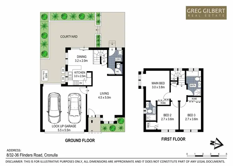 Floorplan of Homely townhouse listing, 8/32-36 Flinders Road, Cronulla NSW 2230