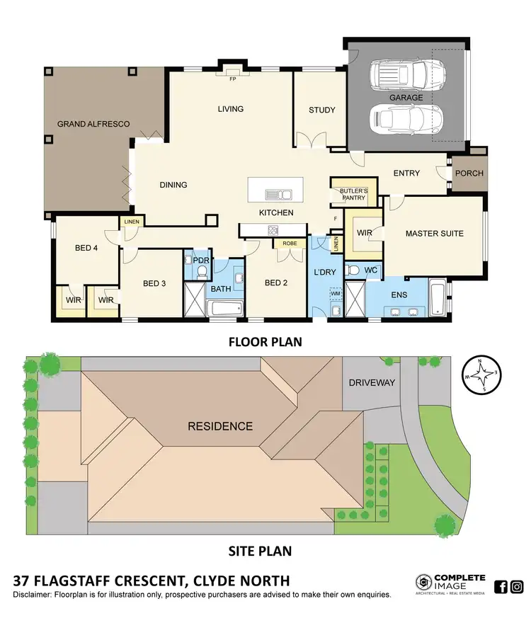 Floorplan of Homely house listing, 37 Flagstaff Crescent, Clyde North VIC 3978