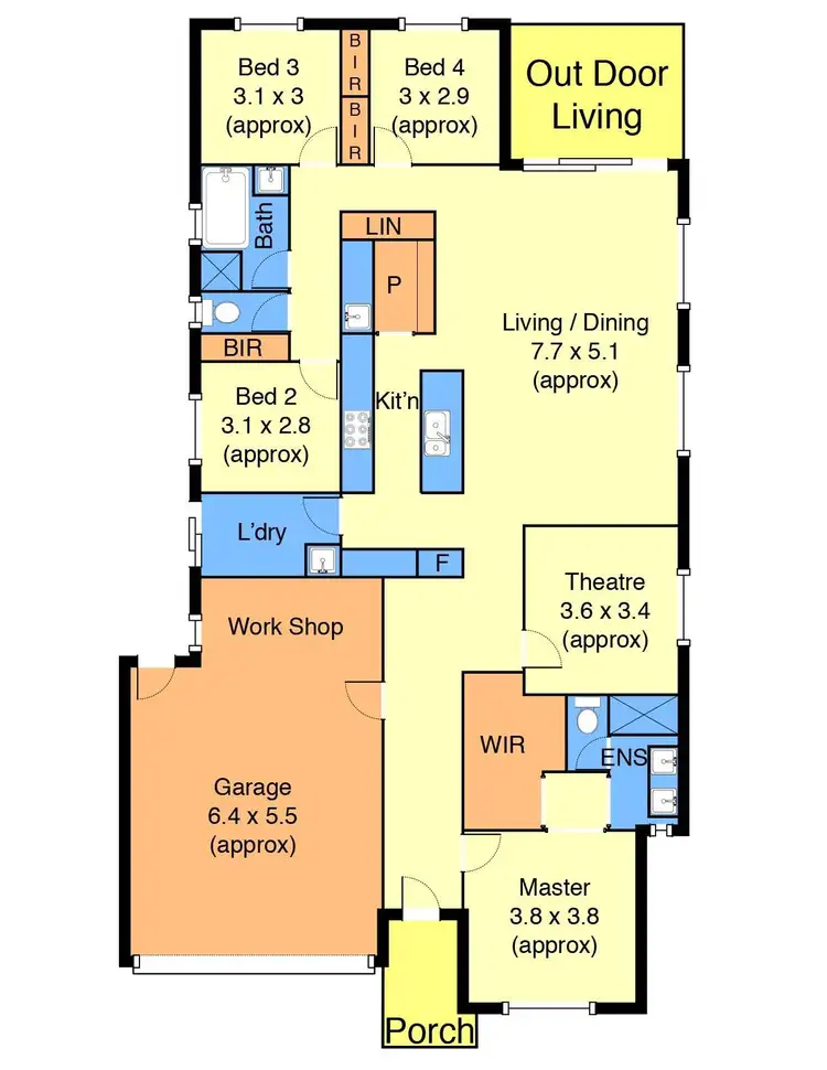 Floorplan of Homely house listing, 17 Oakbridge Street, Weir Views VIC 3338