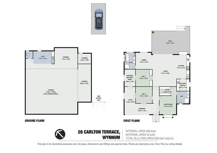 Floorplan of Homely house listing, 28 Carlton Terrace, Wynnum QLD 4178