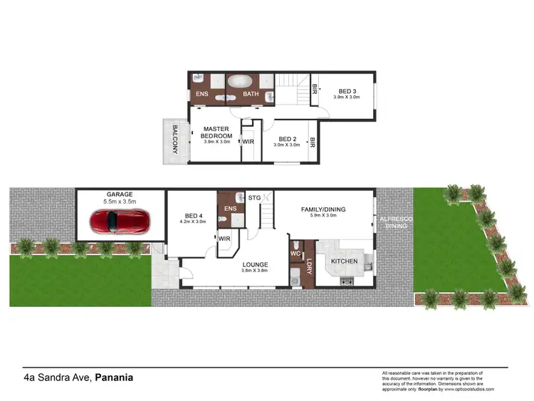 Floorplan of Homely semi-detached listing, 4A Sandra Avenue, Panania NSW 2213