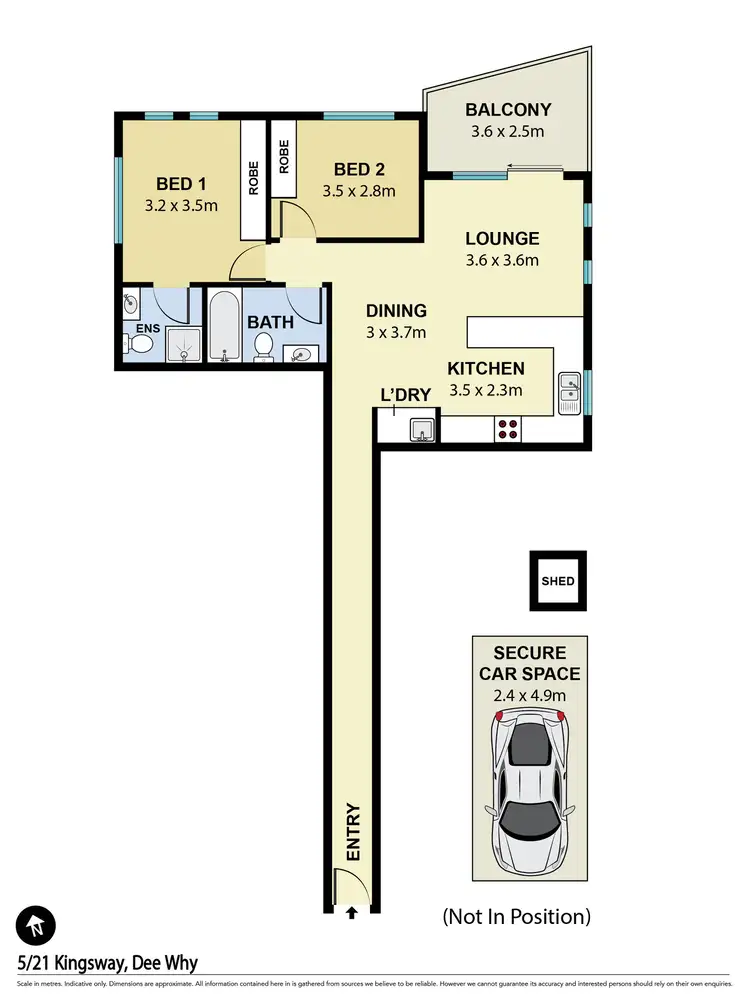 Floorplan of Homely apartment listing, 5/21 Kingsway, Dee Why NSW 2099