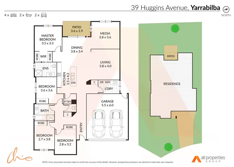 Floorplan of Homely house listing, 39 Huggins Avenue, Yarrabilba QLD 4207