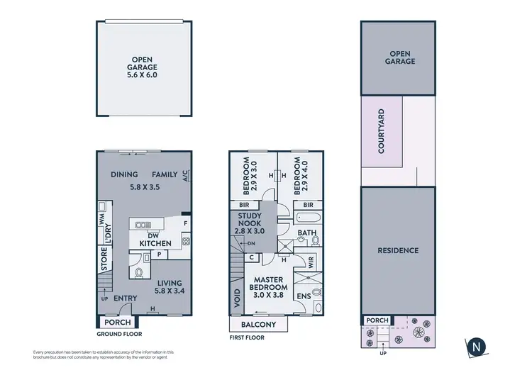 Floorplan of Homely townhouse listing, 497 Harvest Home Road, Epping VIC 3076