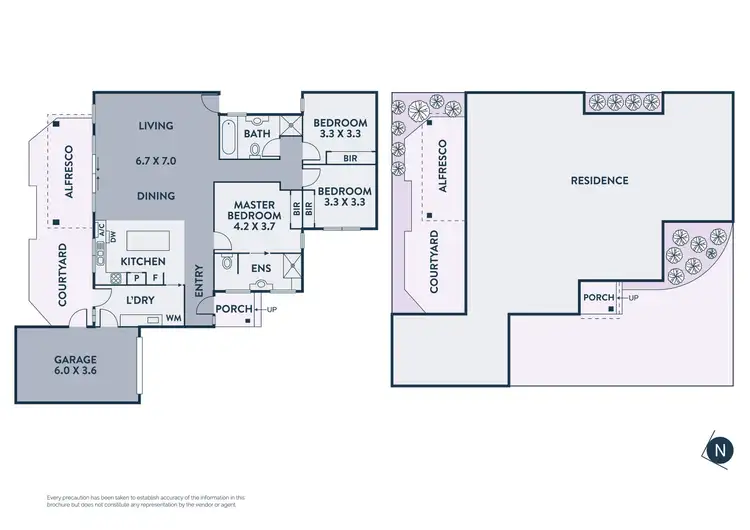 Floorplan of Homely villa listing, 2/22 Cynga Street, Preston VIC 3072