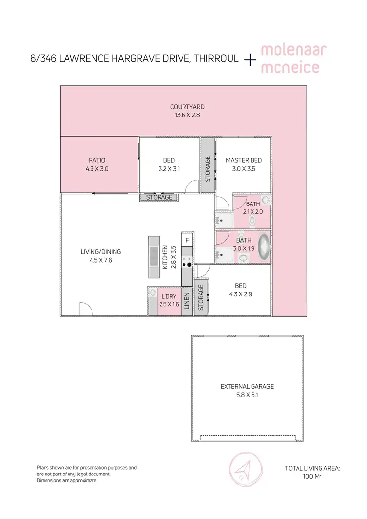 Floorplan of Homely apartment listing, 6/346 Lawrence Hargrave Drive, Thirroul NSW 2515