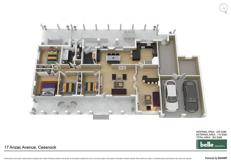Floorplan of Homely house listing, 17 Anzac Avenue, Cessnock NSW 2325
