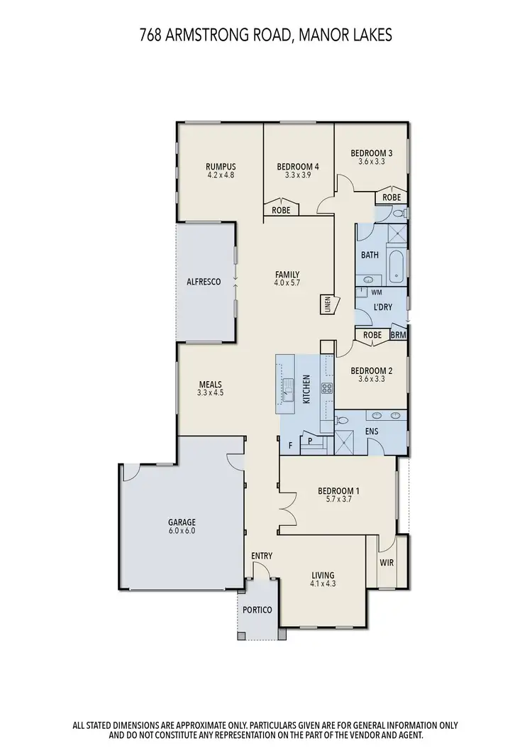 Floorplan of Homely house listing, 768 Armstrong Road, Manor Lakes VIC 3024