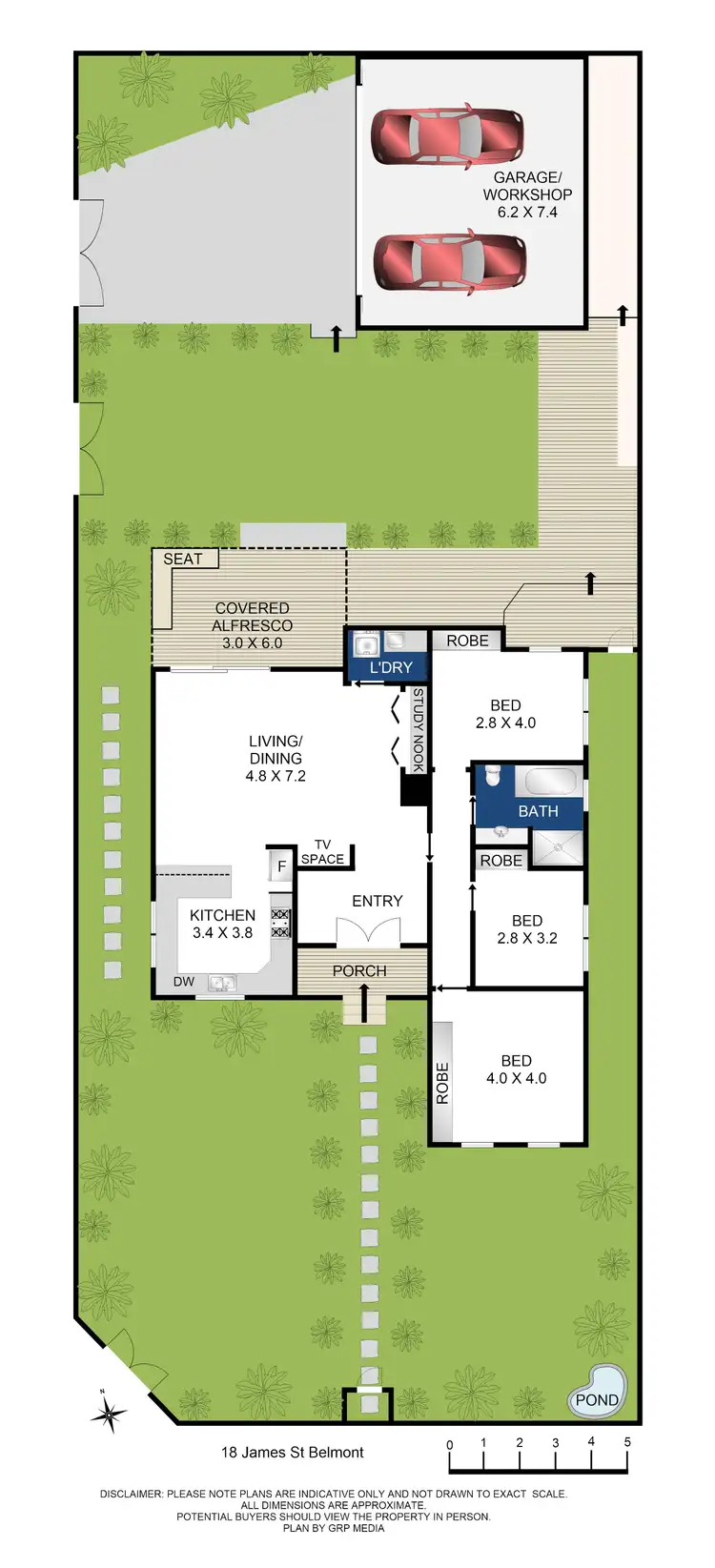 Floorplan of Homely house listing, 18 James Street, Belmont VIC 3216