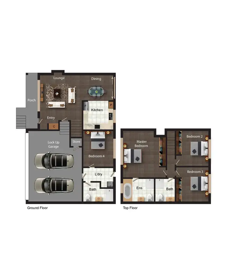 Floorplan of Homely townhouse listing, 2/102 Gilmore Road, Queanbeyan NSW 2620