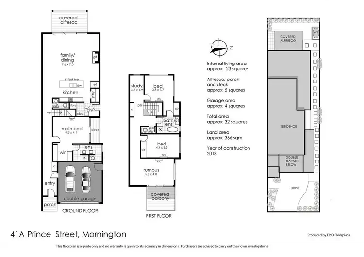 Floorplan of Homely townhouse listing, 41A Prince Street, Mornington VIC 3931