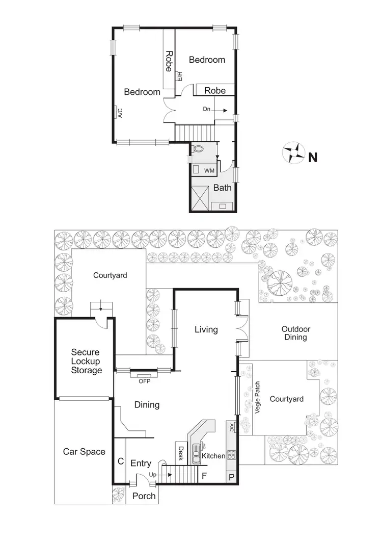Floorplan of Homely townhouse listing, Rear/241 Brighton Road, Elwood VIC 3184