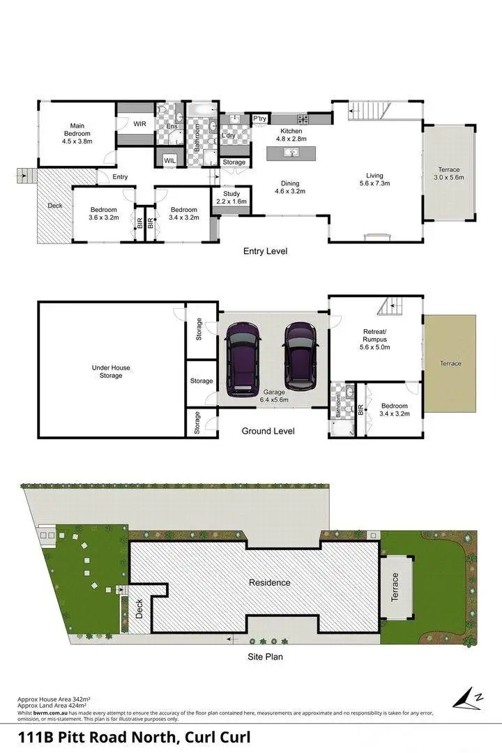 Floorplan of Homely house listing, 111B Pitt Road, North Curl Curl NSW 2099