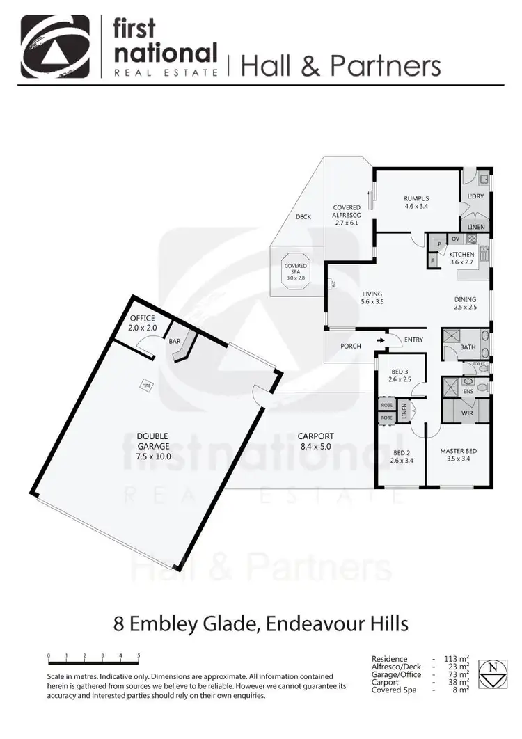 Floorplan of Homely house listing, 8 Embley Glade, Endeavour Hills VIC 3802