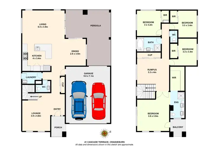 Floorplan of Homely house listing, 41 Cascade Terrace, Craigieburn VIC 3064