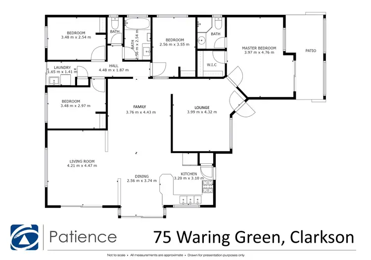 Floorplan of Homely house listing, 75 Waring Green, Clarkson WA 6030