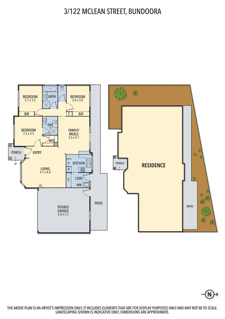 Floorplan of Homely unit listing, 3/122 Mcleans Road, Bundoora VIC 3083