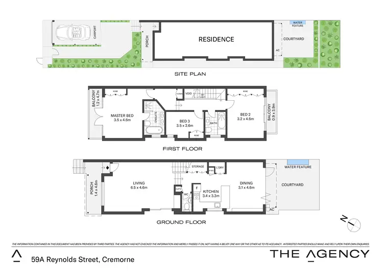 Floorplan of Homely townhouse listing, 59a Reynolds Street, Cremorne NSW 2090