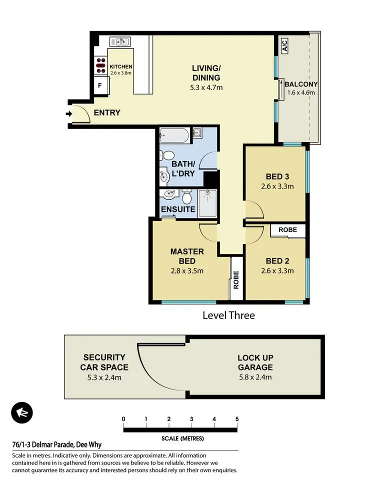 Floorplan of Homely apartment listing, 76/1-3 Delmar Parade, Dee Why NSW 2099