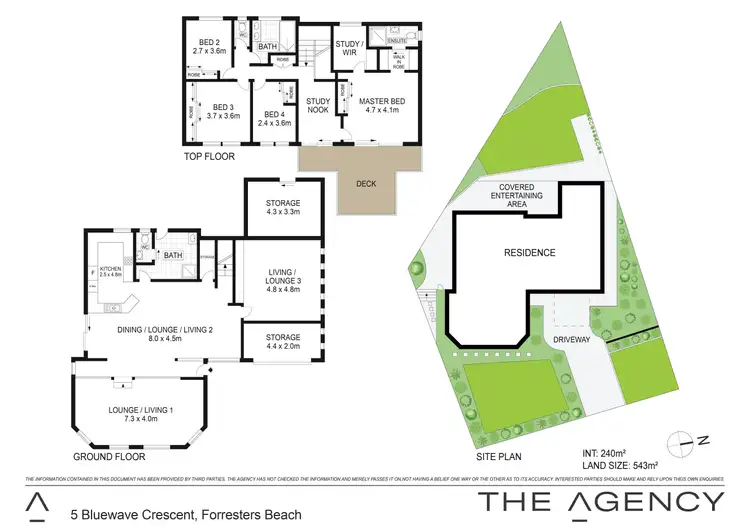 Floorplan of Homely house listing, 5 Bluewave Crescent, Forresters Beach NSW 2260