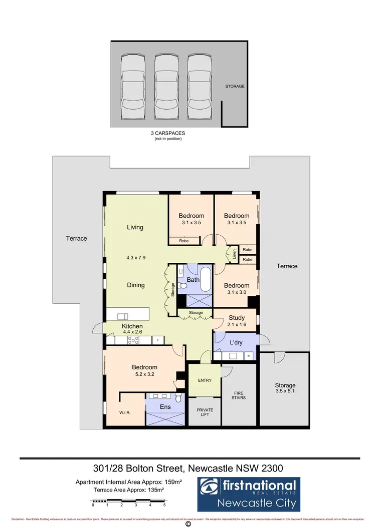 Floorplan of Homely apartment listing, 301/28 Bolton Street, Newcastle NSW 2300