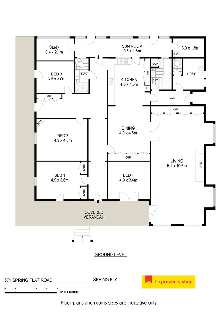 Floorplan of Homely rural property listing, 571 Spring Flat Road, Mudgee NSW 2850