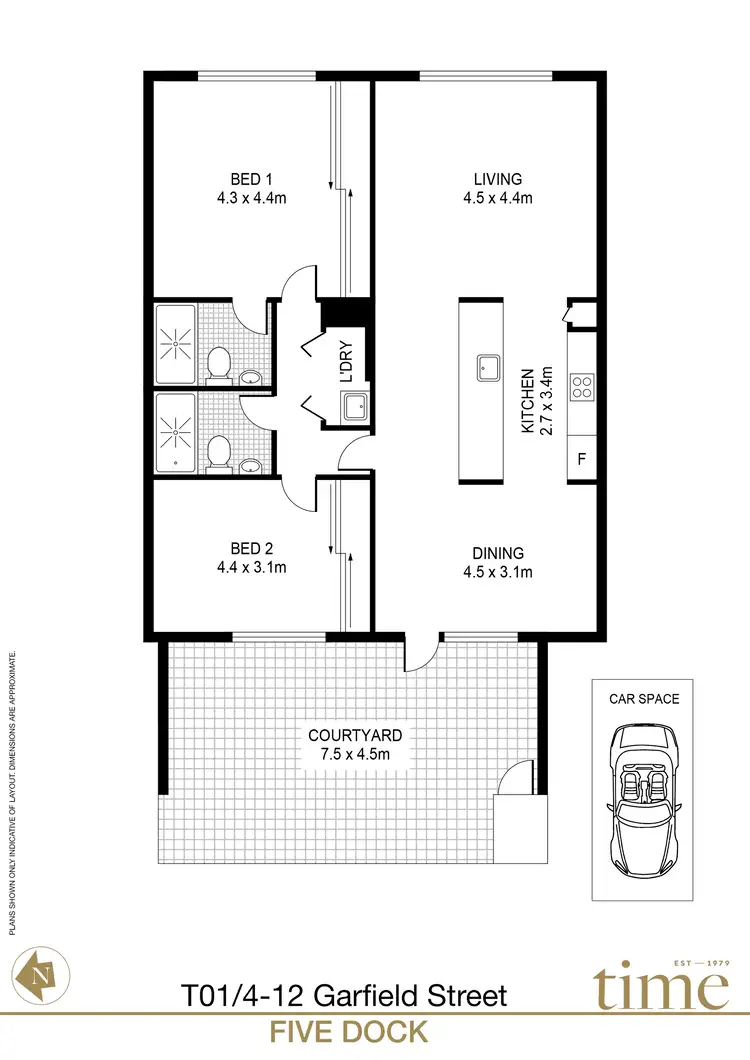 Floorplan of Homely apartment listing, T01/4-12 Garfield Street, Five Dock NSW 2046