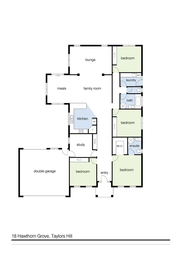 Floorplan of Homely house listing, 18 Hawthorn Grove, Taylors Hill VIC 3037