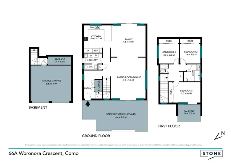 Floorplan of Homely house listing, 66A Woronora Crescent, Como NSW 2226