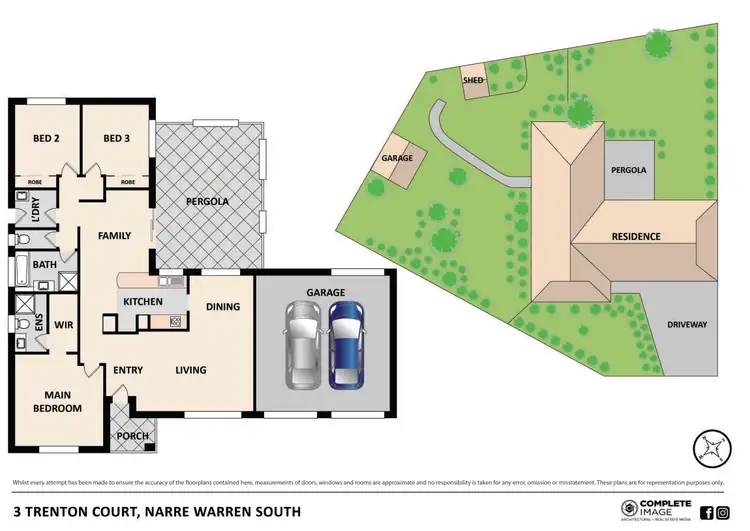Floorplan of Homely house listing, 3 Trenton Court, Narre Warren South VIC 3805