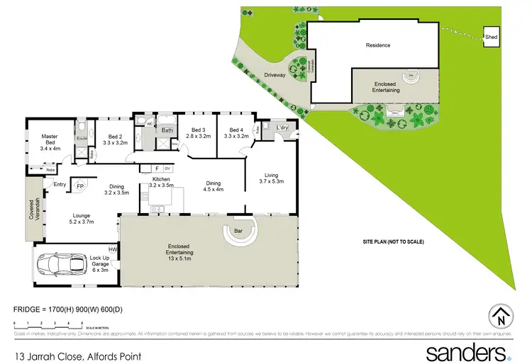 Floorplan of Homely house listing, 13 Jarrah Close, Alfords Point NSW 2234