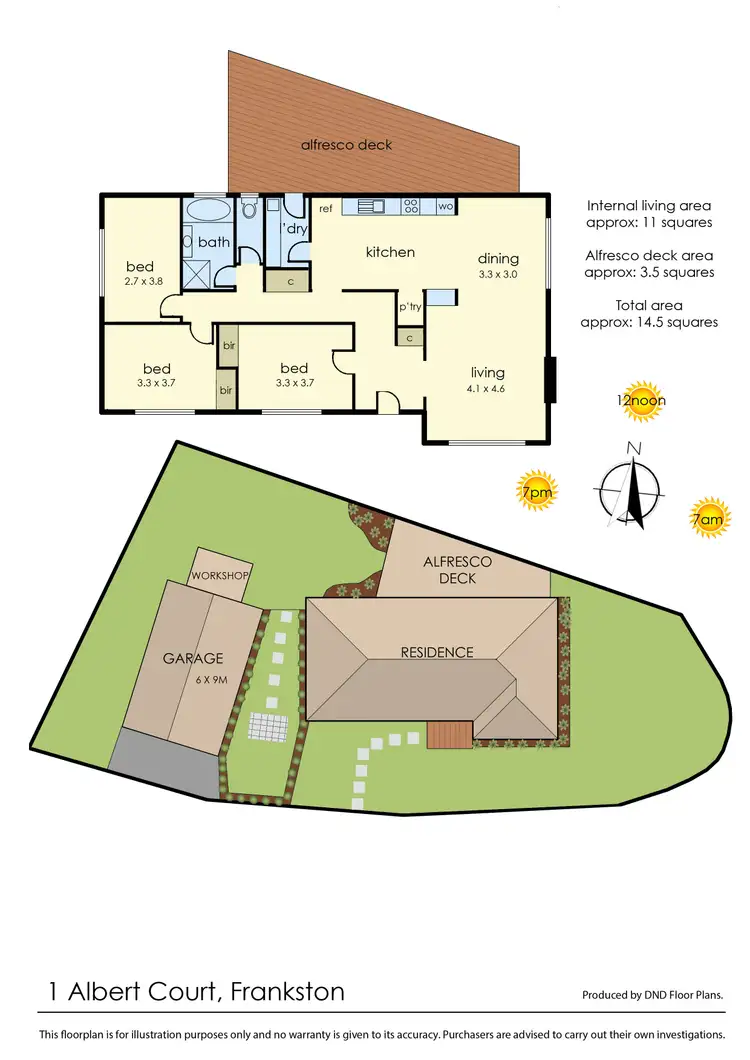 Floorplan of Homely house listing, 1 Albert Court, Frankston VIC 3199
