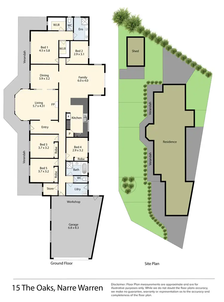 Floorplan of Homely house listing, 15 The Oaks, Narre Warren VIC 3805