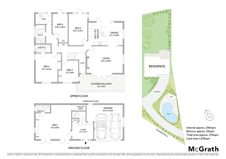Floorplan of Homely house listing, 100 Campbell Drive, Wahroonga NSW 2076
