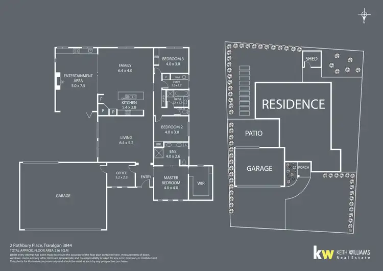 Floorplan of Homely house listing, 2 Rothbury Place, Traralgon VIC 3844
