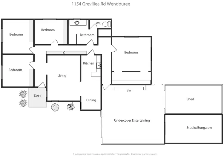 Floorplan of Homely house listing, 1154 Grevillea Road, Wendouree VIC 3355