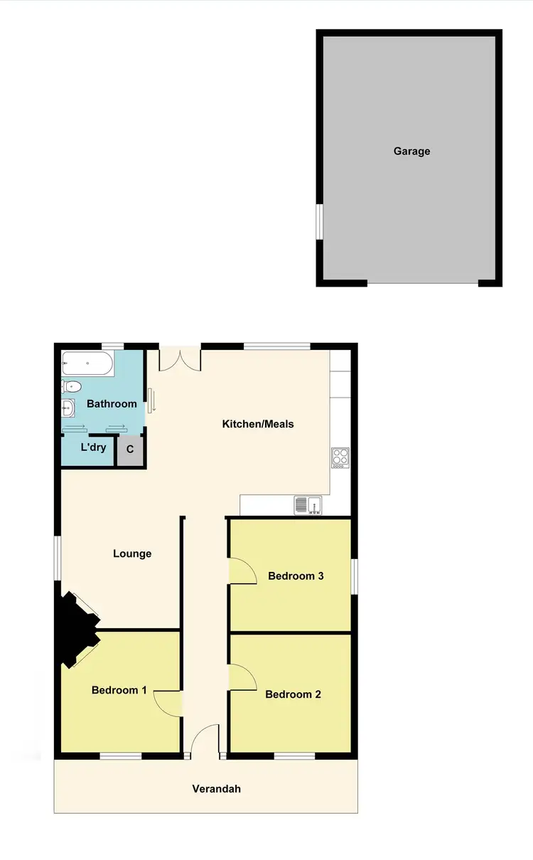 Floorplan of Homely house listing, 307 South Street, Ballarat Central VIC 3350