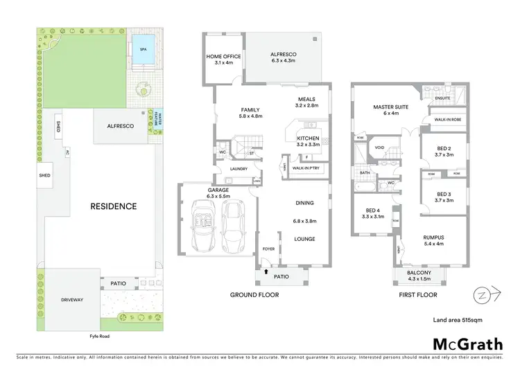 Floorplan of Homely house listing, 83 Fyfe Road, Kellyville Ridge NSW 2155