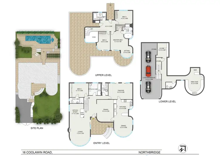 Floorplan of Homely house listing, 16 Coolawin Road, Northbridge NSW 2063