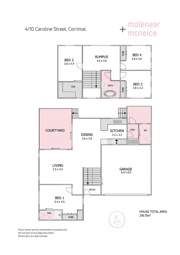 Floorplan of Homely townhouse listing, 4/8 Caroline Street, Corrimal NSW 2518