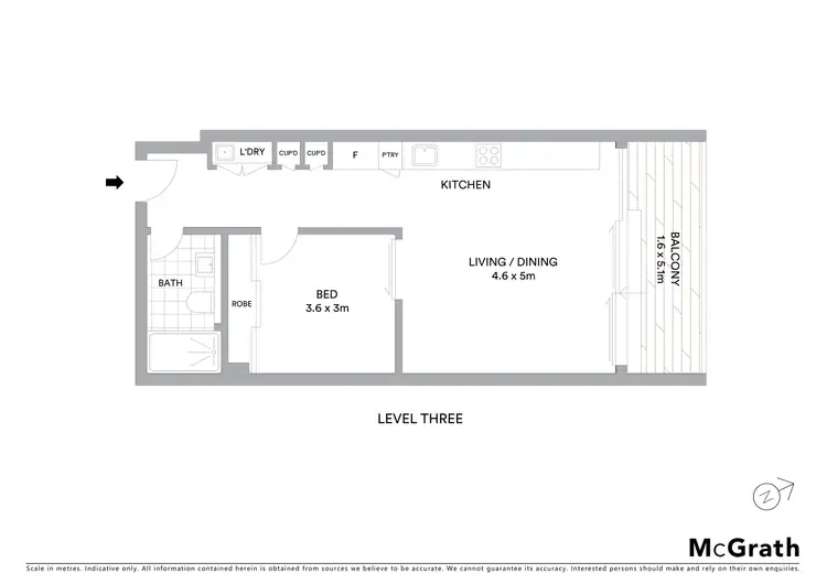 Floorplan of Homely apartment listing, 2/3 Goulburn Lane, Surry Hills NSW 2010