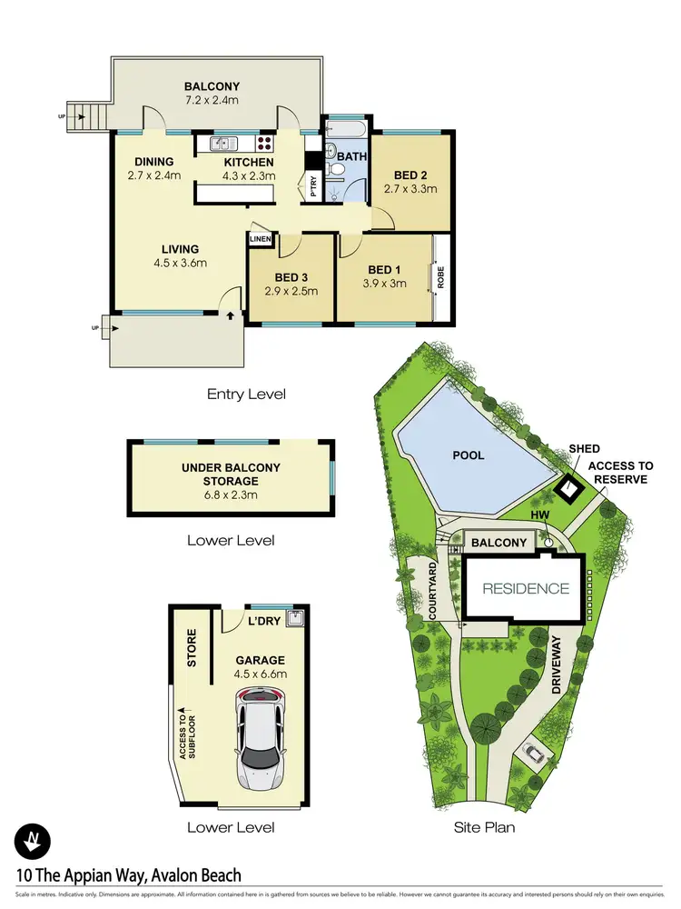 Floorplan of Homely house listing, 10 The Appian Way, Avalon Beach NSW 2107