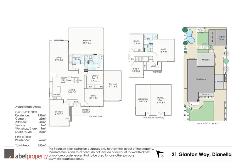 Floorplan of Homely house listing, 21 Glanton Way, Dianella WA 6059