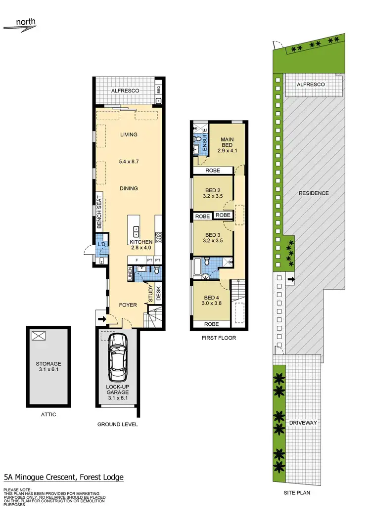 Floorplan of Homely house listing, 5a Minogue Crescent, Forest Lodge NSW 2037