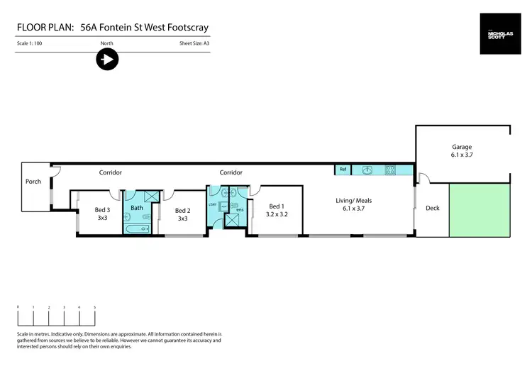 Floorplan of Homely house listing, 56a Fontein Street, West Footscray VIC 3012
