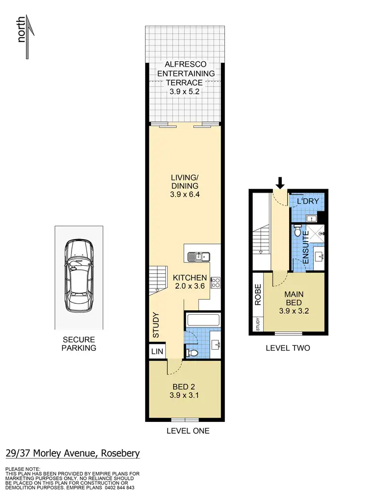 Floorplan of Homely apartment listing, 29/37 Morley Avenue, Rosebery NSW 2018