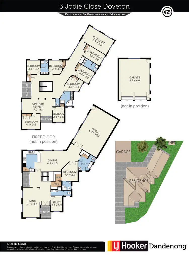 Floorplan of Homely house listing, 3 Jodie Close, Doveton VIC 3177