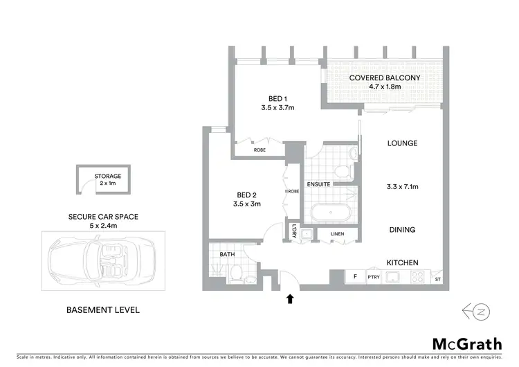 Floorplan of Homely apartment listing, 604/8 Central Park Avenue, Chippendale NSW 2008