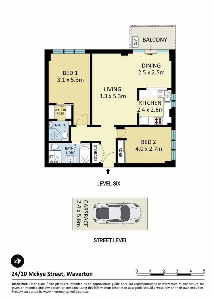 Floorplan of Homely apartment listing, 24/10 Mckye Street, Waverton NSW 2060